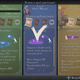 The are 49 different spells in the game. Players begin with three. When a parchment is found, each player gets to choose one of three randomly selected spells to add to their spell wheel. The chances of finishing any two games with the exact same spellbook are very slim.